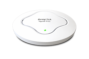 Business-Grade Access Points<br />
DrayTek VigorAP offers business-grade features, including AirTime Fairness, Band Steering, Built-in RADIUS server, and AP-Assisted Roaming. All the models support stand-alone operation and centralized management via Vigor Router and VigorACS.
